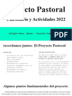Presentación Proyecto Pastoral 2022