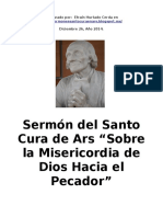 Sobre La Misericordia de Dios Hacia El Pecador - San Juan Maria Vianney