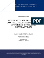 Contract Law 2.0: Smart Contracts As The Beginning of The End of Classic Contract Law