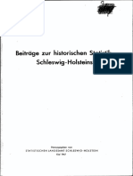 Beiträge Zur Historischen Statistik Schleswig-Holsteins