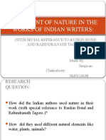 Treatment of Nature in The Works of Indian Writers:: (With Spcial Referance To Ruskin Bond and Rabindranath Tagore)