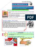 3° ACTIVIDAD 5 de La 4 Exp. en Religión 2021