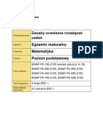 Zasady Oceniania Rozwiązań Zadań Egzamin Maturalny Matematyka Poziom Podstawowy