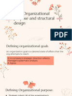 Ch2: Organizational Purpose and Structural Design