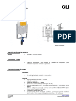 FICHA TÉCNICA 601901 TANQUE EMPOTRADO PARA INODORO OLI74 PLUS MECANICA SIN ESTRUCTURA SIMFLEX PARA MURO