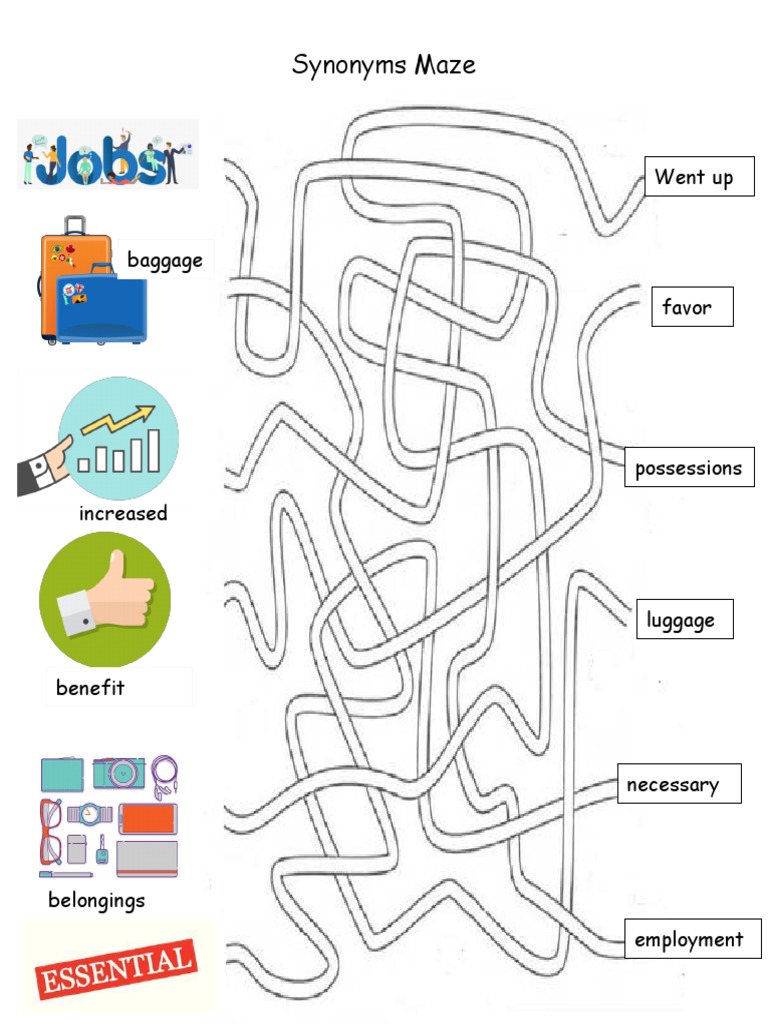 Synonym Maze PDF