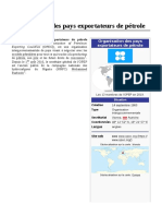 Organisation Des Pays Exportateurs de Pétrole