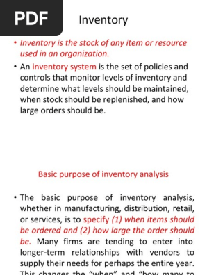 Inventory
