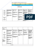 English Yearly Scheme of Work Year One 2022 2023