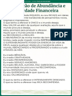 Declaração de Abundância e Liberdade Financeira