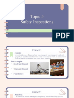Topic 5 Safety Inspections