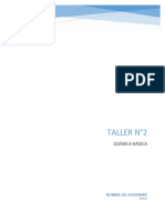 Taller 2 - Unidad 2. Química