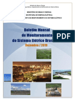 Boletim de Monitoramento Do Sistema Elétrico - Dez - 2019