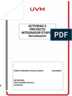 ACTIVIDAD 2. PROYECTO INTEGRADOR ETAPA 1 Normalización