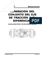 REPARACION DEL CONJUNTO DEL EJE DE DIRECCION, TRACCION Y DIFERENCIAL