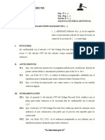 Solicita emitir sentencia vencido plazo