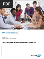 Importing Learners With The User Connector: Confidential Document Version: 2H 2020 - 2020-10-09