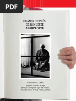 20 AÑOS DESPUÉS DE SU MUERTE ARRUPE VIVE
