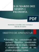 Sesion 1 Tercero Filosofia Jueves 31 Marzo 2022