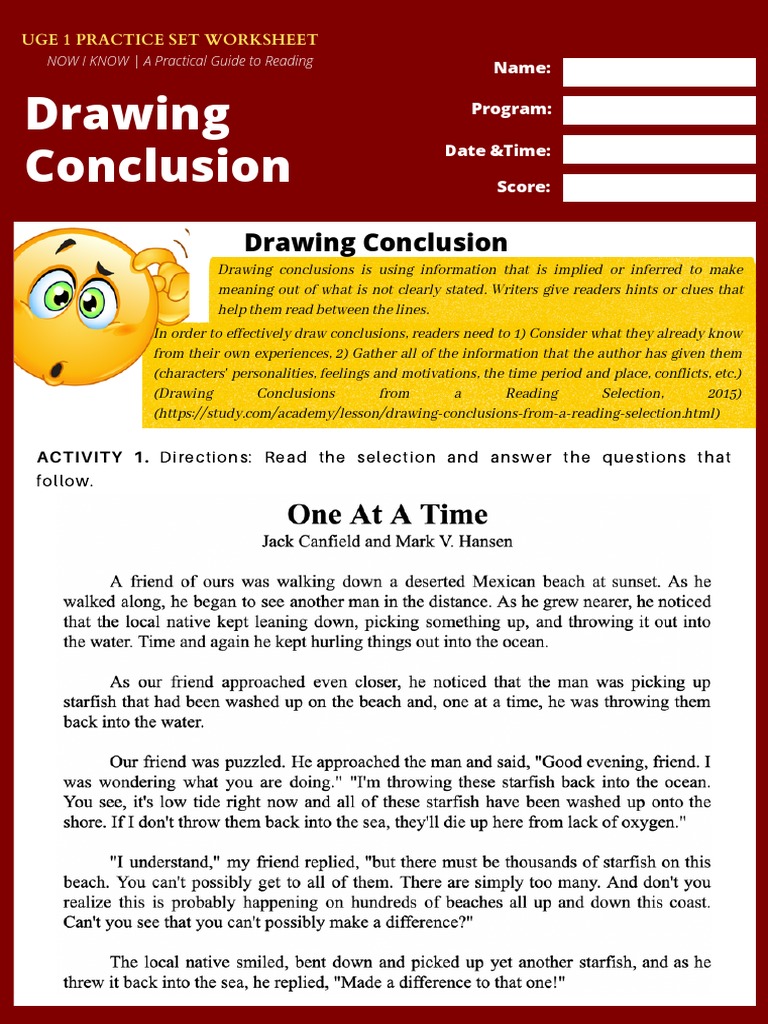 Drawing Conclusion | PDF