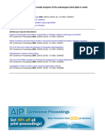 Experimental and Acoustic Modal Analysis of The Submerged Steel Plate in Water