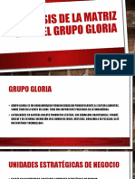 Análisis de La Matriz BCG Del Grupo GLoria