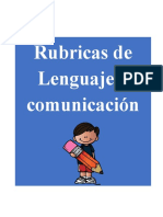 Rubrica Lenguaje y Comunicacion