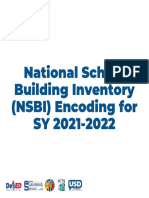National School Building Inventory (NSBI) Encoding For SY 2021-2022