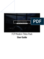 User Guide moder titles pack