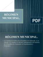 Régimen Municipal
