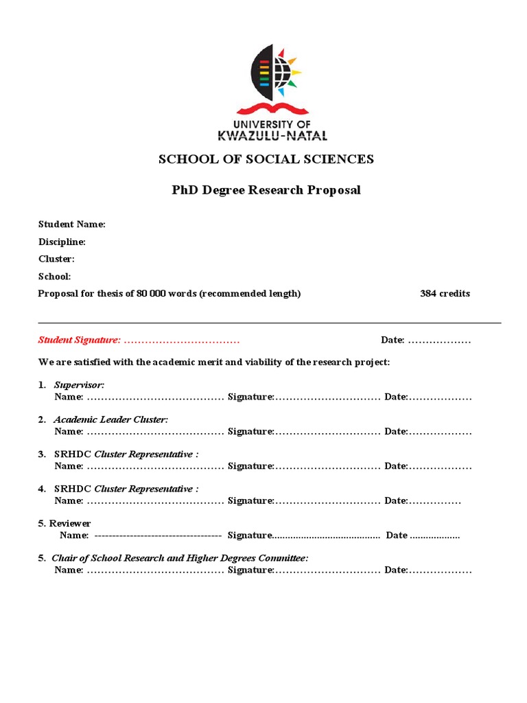 PhD Research Proposal Guidelines | PDF | Theory | Thesis