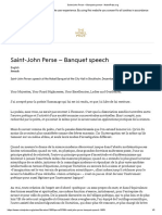 Saint-John Perse – Banquet speech - NobelPrize.org