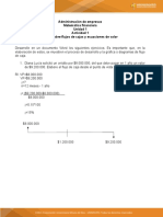 Actividad N°1 Matematicas Financieras Flujos de Caja