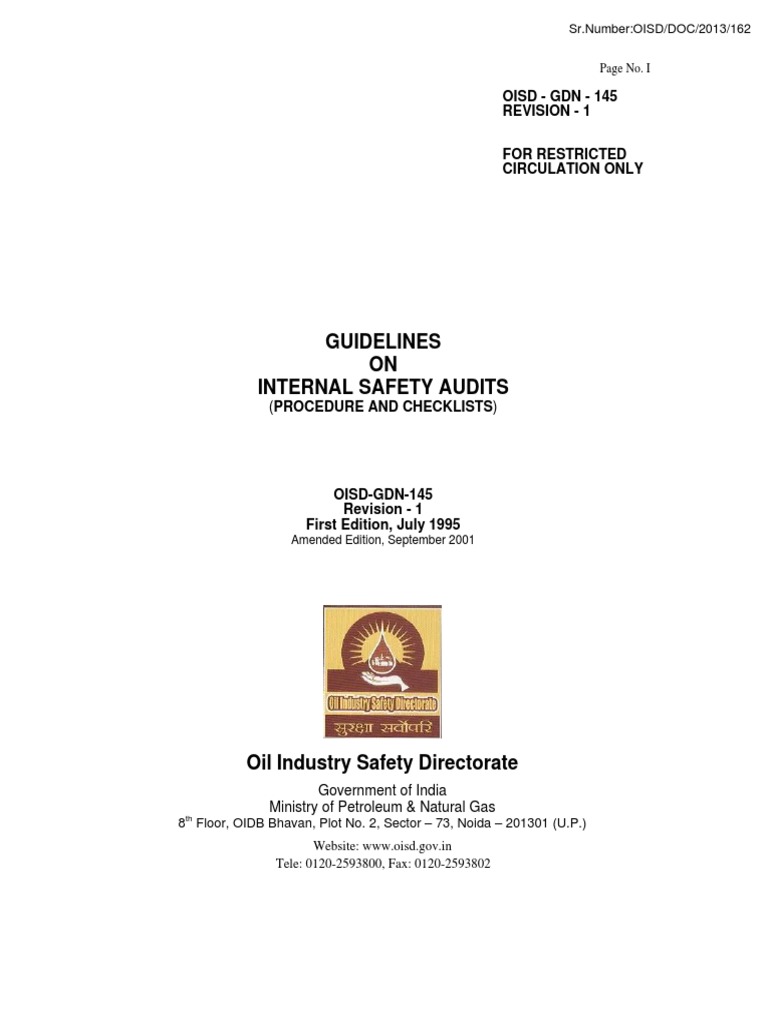 Oisd GDN 145 | PDF