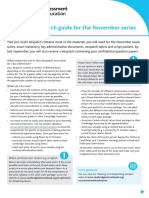 Cambridge Pre Exam Despatch Guide International November 2021