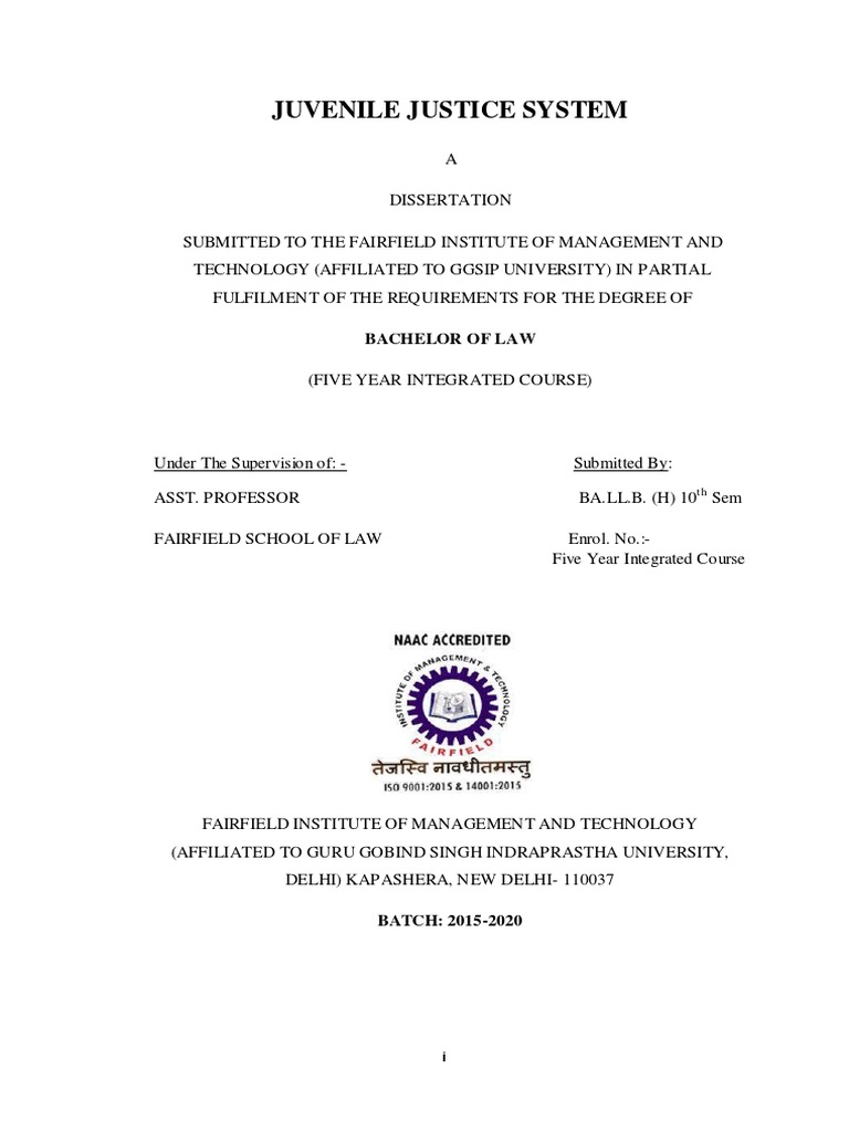 Dissertation Sample | PDF