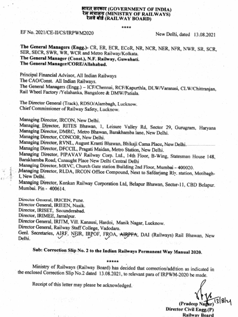 Correction Slip No 2 PDF