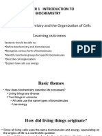 Chapter 1a Biochemistry and Organization of Cells