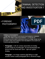 Criminal Detection and Investigation 1