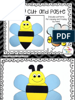 Bee Cut and Paste Craft Patterns