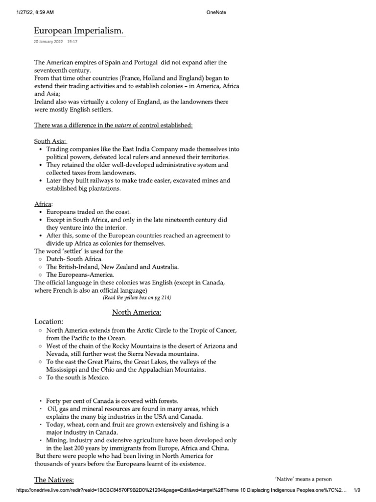Displacing Indigenous Peoples | PDF