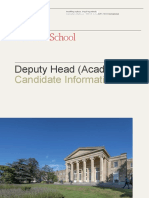 Deputy Head Academic Role Description