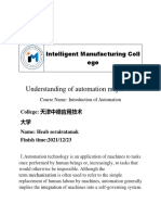 Understanding of Automation Major: Intelligent Manufacturing Coll Ege