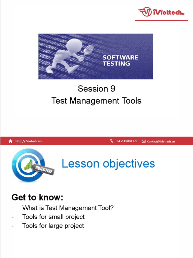 Software Testing Session 9 Test Management Tools PDF
