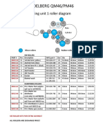 Heidelberg Qm46/Pm46: Printing Unit 1 Roller Diagram