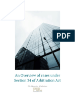 An Overview of Cases Under Section 34 of Arbitration Act