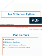 Cours 4SI Les Fichiers en Python.pdf · Version 1