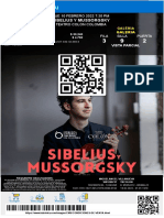 Ticket SIBELIUS Y MUSSORGSKY Miguelangel VILLANUEVA