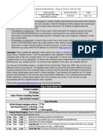 CHECKLIST: Post Approval Monitoring - Drug or Device Clinical Trial