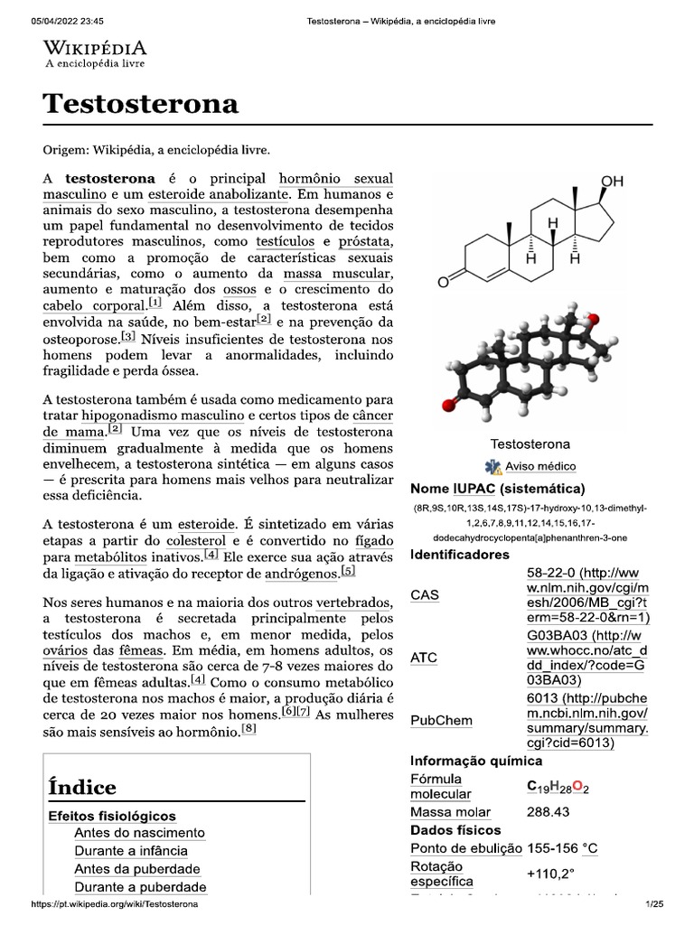 Testosterona | PDF